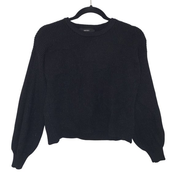 F21 Lantern Sleeves Casual Pullover Sweater - Picture 1 of 6
